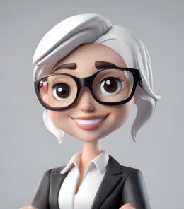 Young business woman with glasses and a white towel on her head. 3d rendering